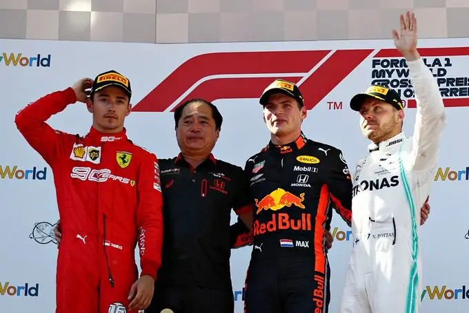podium f1 oostenrijk 1