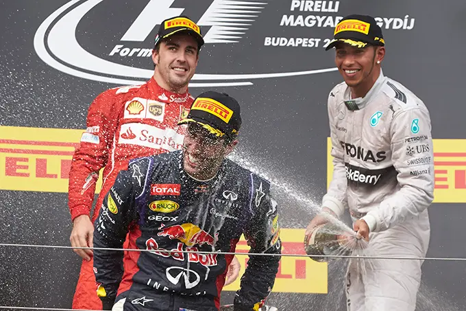 podium hungaroring formula one