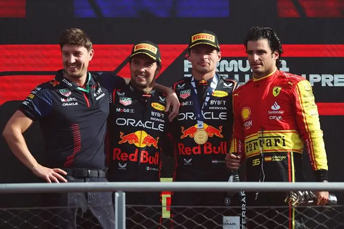 podium monza max verstappen