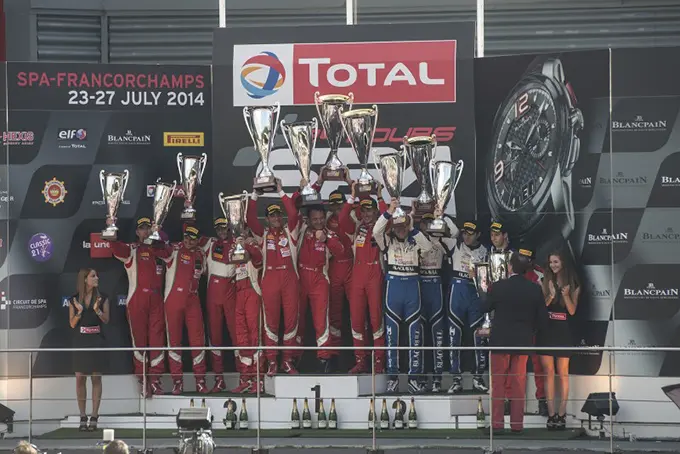 podium pro am spa 2014