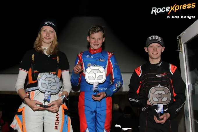 podium siem van vliet kampioen rotax max junior