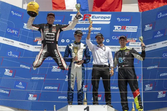 podium tcr europe hungaroring 1