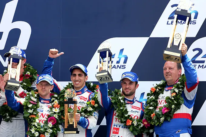 podium toyota 8 le mans 2014