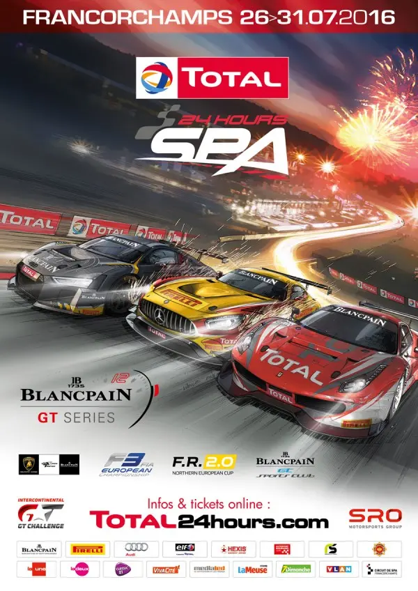 poster 24 hours of spa 2016