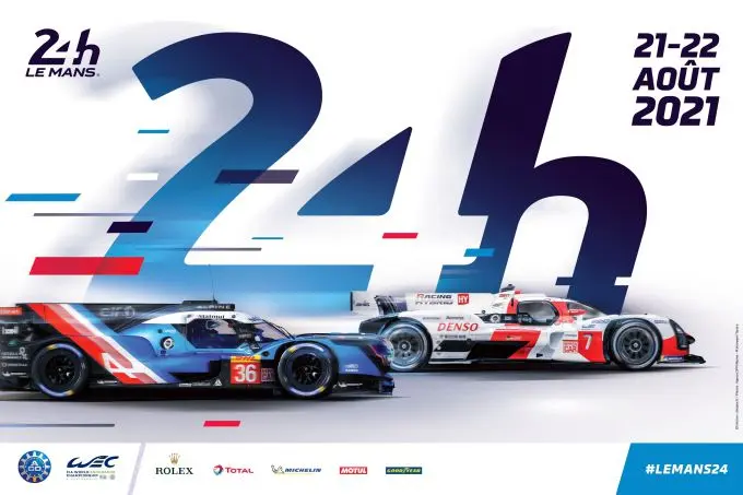 poster 24 uur van le mans 2021