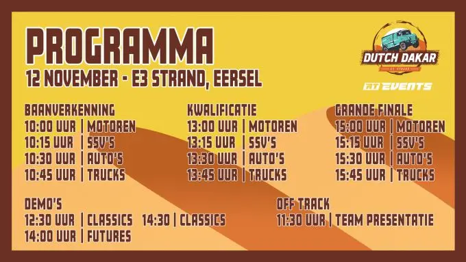programma dutch dakar 2023