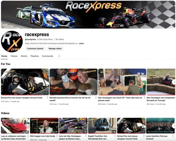 racexpress youtube