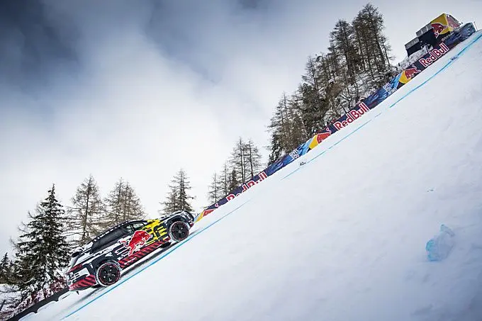 red bull audi sneeuw rx