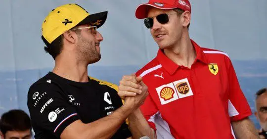 ricciardo vettel ferrari facebook