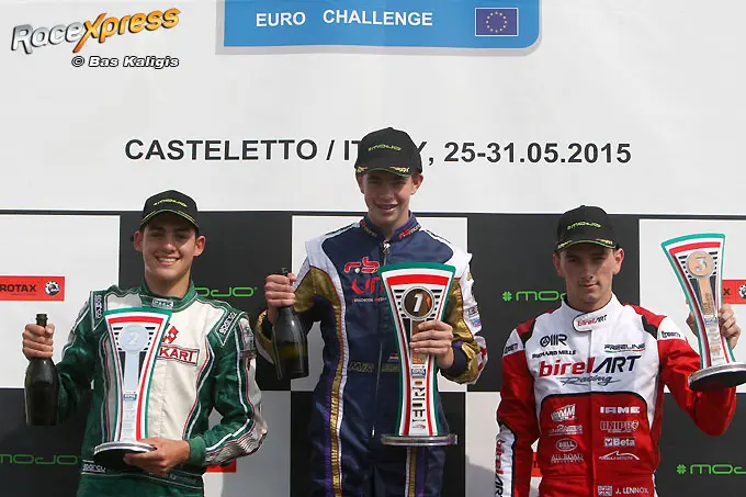 rotax max senior podium rinus van kalmthout en richard verschoor