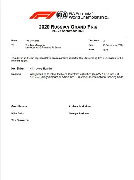 russian grand prix hamilton