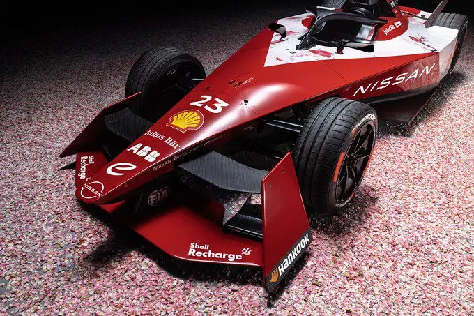 rx 1nissan formula e team onthult sakura kleurenschema voor nieuwe e 4force 04 raceauto