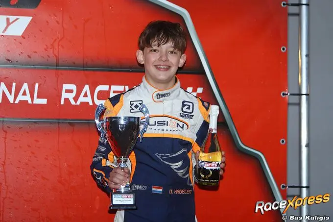 rx devon hagelen uit elst in top 3 benelux kampioenschap karting
