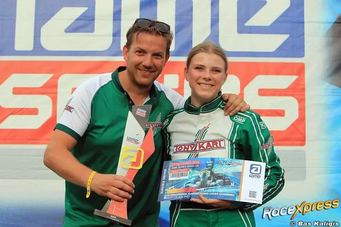 rx eva dorresteijn snelste lady in de benelux en wint ticket voor wk iame karten in valencia spanje