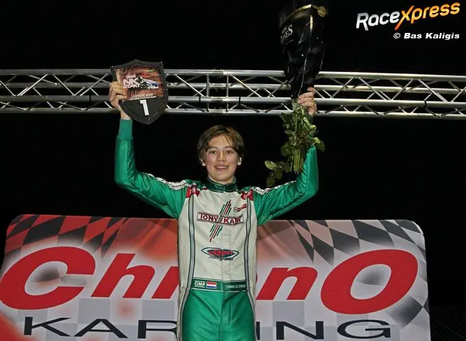 rx karttalent tommie van der struijs vliegt op genk naar zege bij laatste nk karting