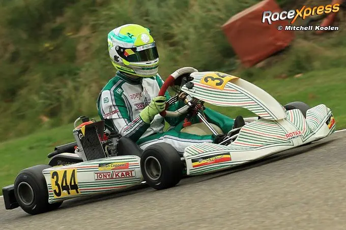 rx milan coppens kampioen van belgie in de bmc rotax max senioren