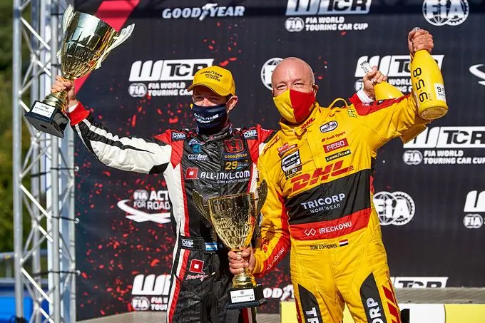 rx podium fia wtcr 2020 race 1 tom coronel