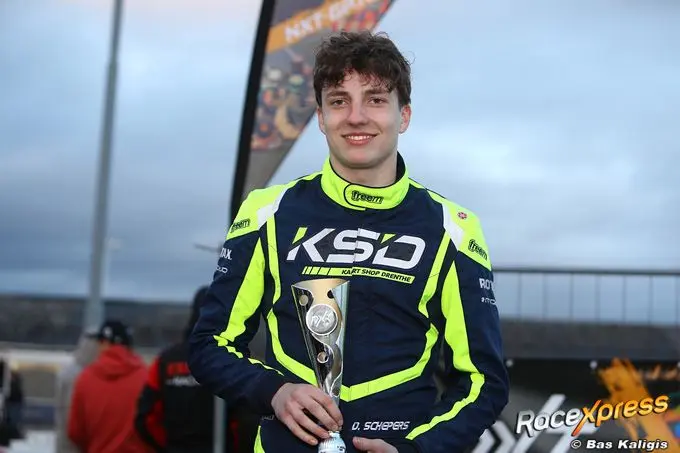 rx racetalent dominick schepers uit emmen pakt podium nxt dutch open op kartbaan pottendik
