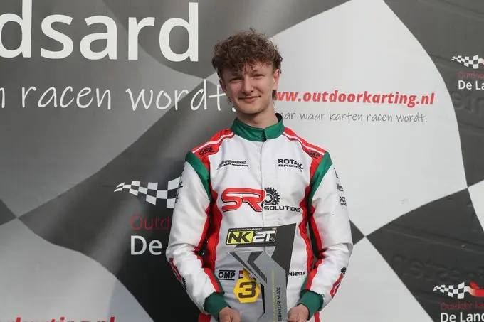 rx ralph van de pavert verdiend podium op nk karting