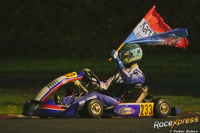 rx ryan de jong kampioen in de 125cc schakelkarts