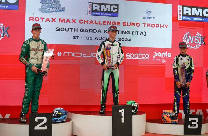 rx ties van wijk p2 op podium rotax racing
