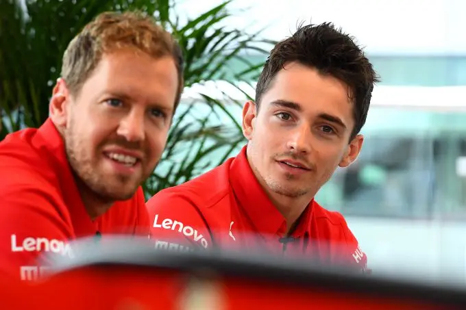sebastian vettel charles leclerc portraits 5 british gp 2019 gallery thursday