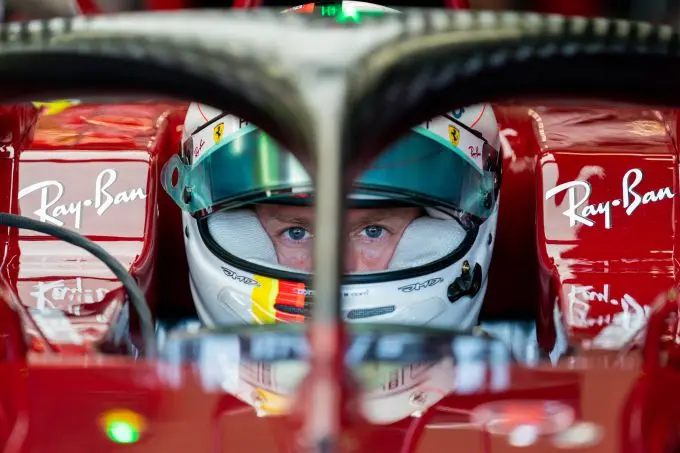 sebastian vettel f1 ferrari 20013 tuscan gp thursday