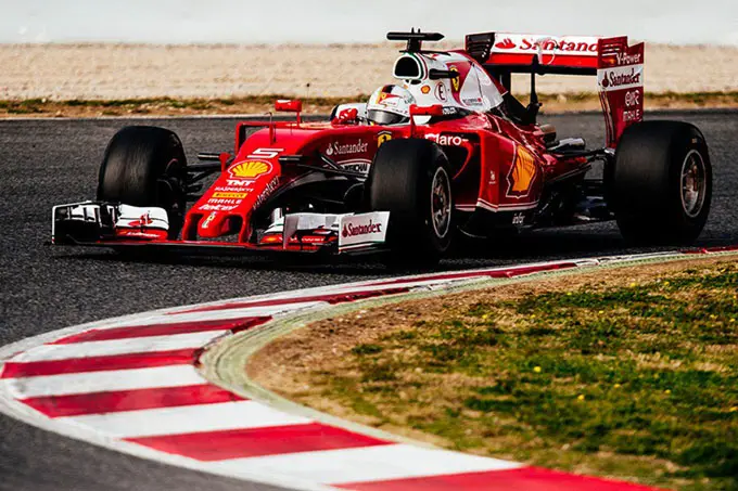 sebastian vettel ferrari barcelona f1 testing