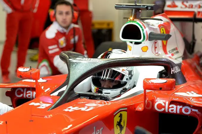 sebastian vettel ferrari halo