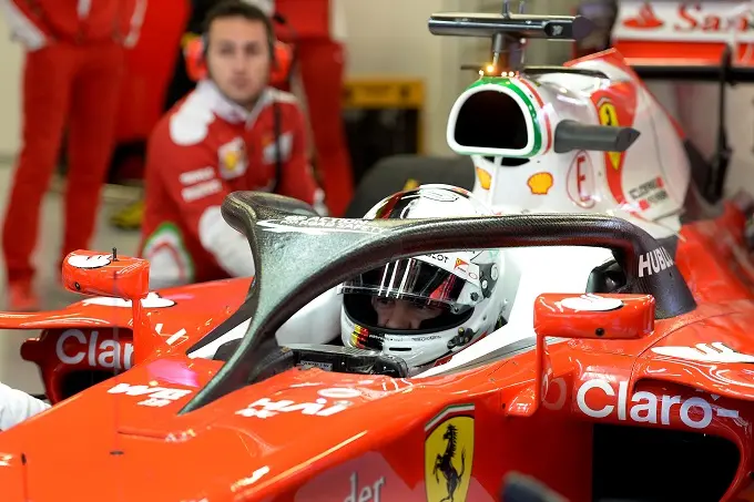 sebastian vettel ferrari halo