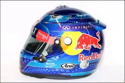 sebastian vettel helmet 2013