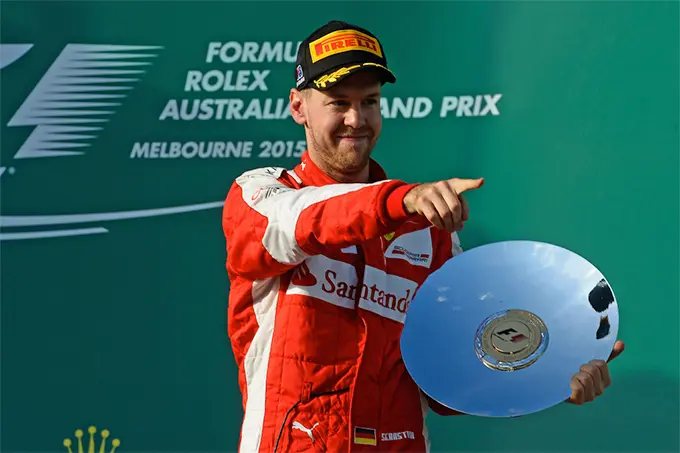 sebastian vettel podium