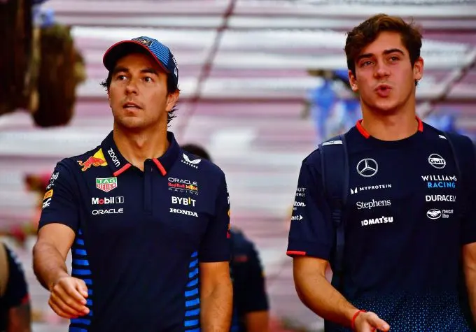sergio perez en franco colapinto si202409140092