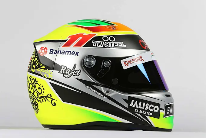 sergio perez helm 2015
