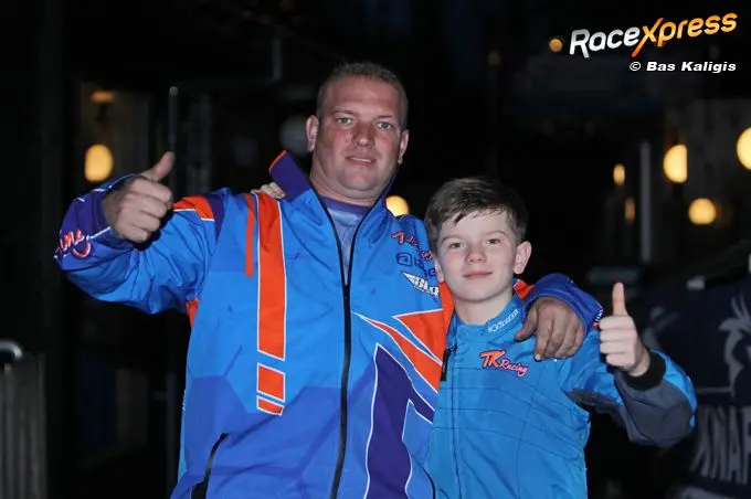 sjoerd van den munnikhof met teambaas kurt timmermans van tk kart racing