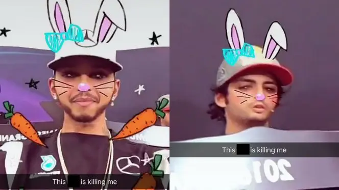 snapchat lewis hamilton