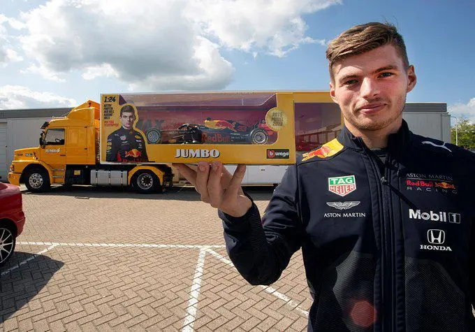 spaaractie jumbo max verstappen f1 auto jumbo 2019