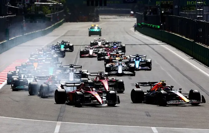 start grand prix van azerbeidzjan baku 2