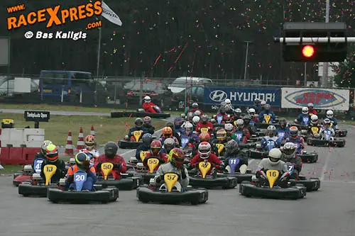 start oliebollenrace op kartbaan berghem rx 500