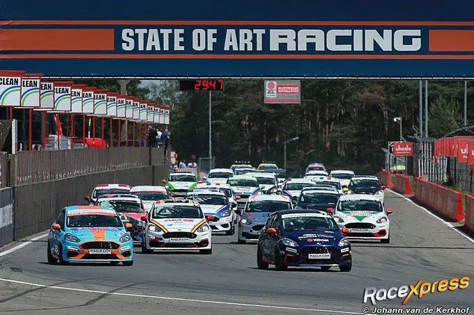 start race 2 ford fiesta cup zolder