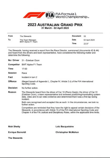 stewards gasly