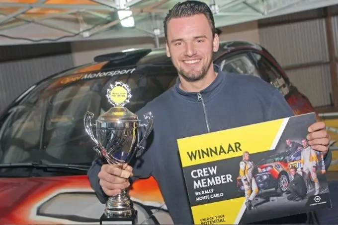 technisch talent wint droomstage opel op wk rally in monte carlo
