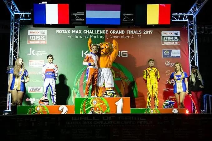 tijmen van der helm world champion podium rotax max jun rx
