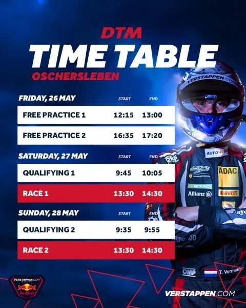 timetable dtm thierry vermeulen