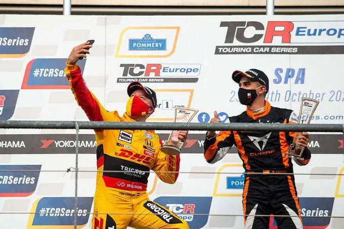 tom coronel honda type r tcr tcr europe spa francorchamps podium rx