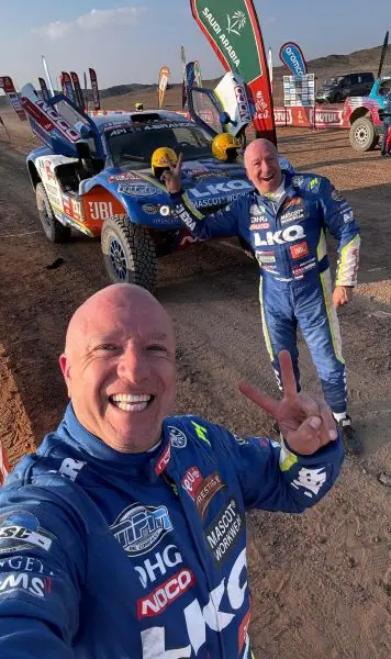 tom en tim coronel finish coronel dakar stage 2