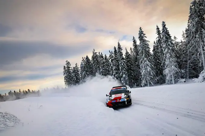 toyota yaris rally sweden practice jan 2023 01