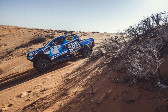van loon geniet van echte dakar proef