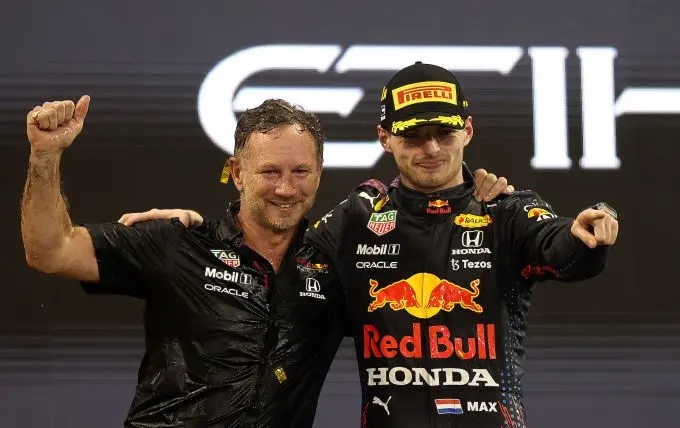 verstappen horner champagne