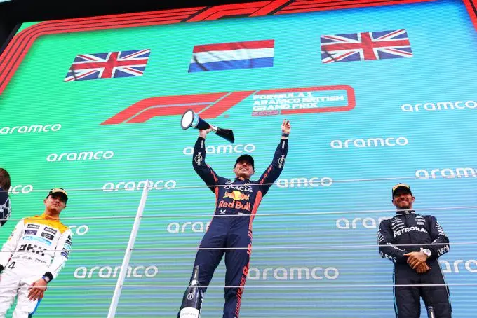 verstappen podium silverstone